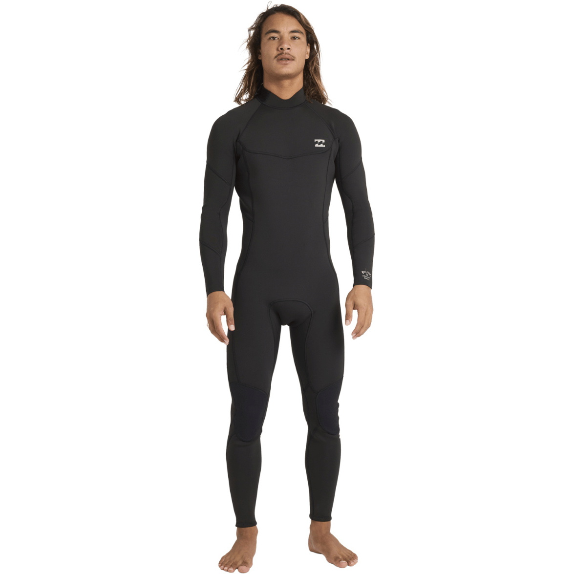 2026 Billabong Mens Absolute 3/2mm Flatlock Back Zip Wetsuit 24AW211601 - Black